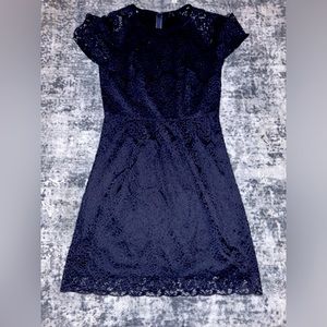 Madewell Magnolia Navy Lace Dress